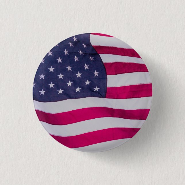 Amerikanische Flagge Button (Vorderseite)