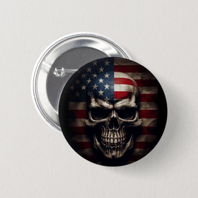 Amerikanische Flagge Button (Vorne & Hinten)
