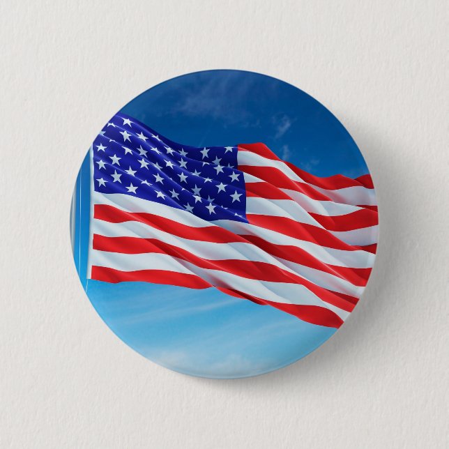 Amerikanische Flagge Button (Vorderseite)