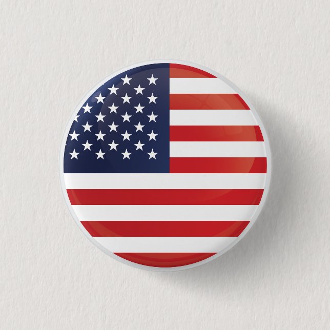 Amerikanische Flagge Button (Vorderseite)