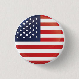 Amerikanische Flagge Button