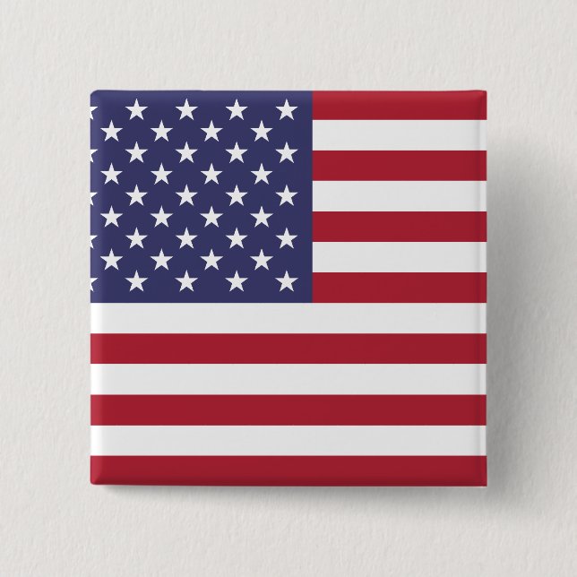 Amerikanische Flagge Button (Vorderseite)