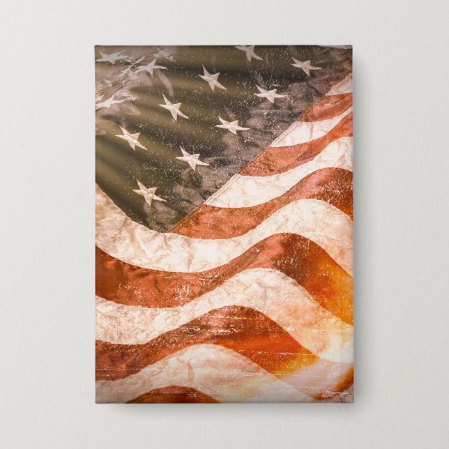 Amerikanische Flagge Button (Vorderseite)