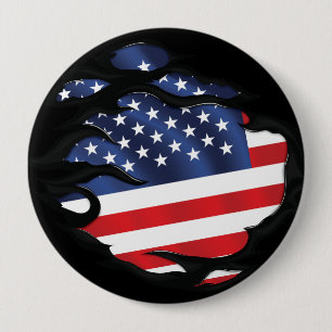 Amerikanische Flagge Button