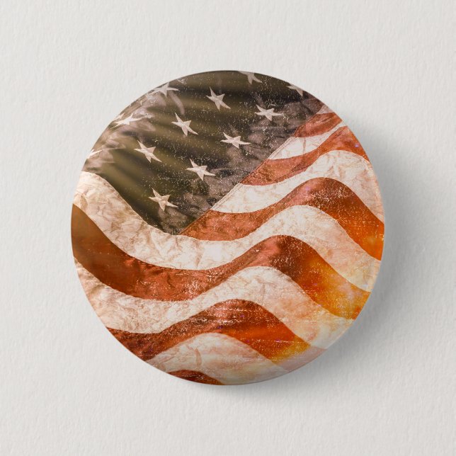 Amerikanische Flagge Button (Vorderseite)