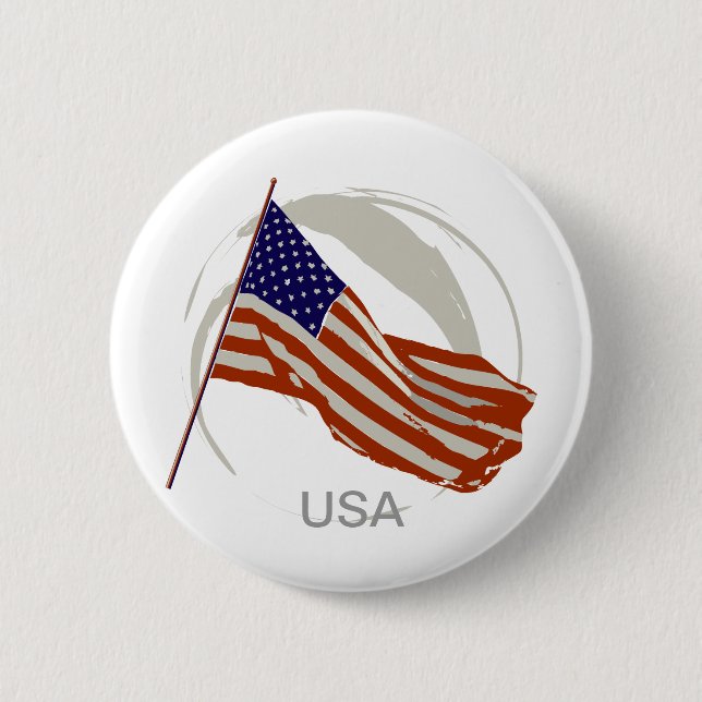 amerikanische Flagge Button (Vorderseite)