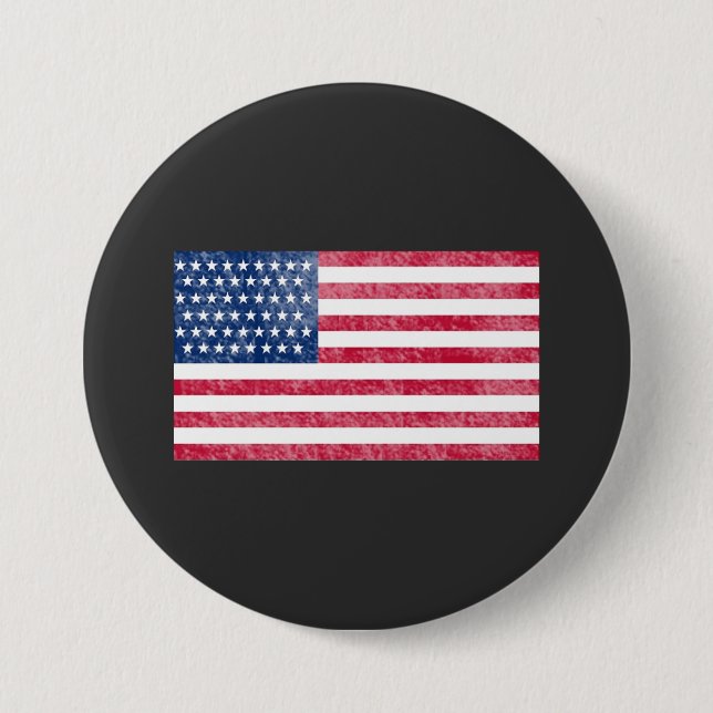 Amerikanische Flagge Button (Vorderseite)