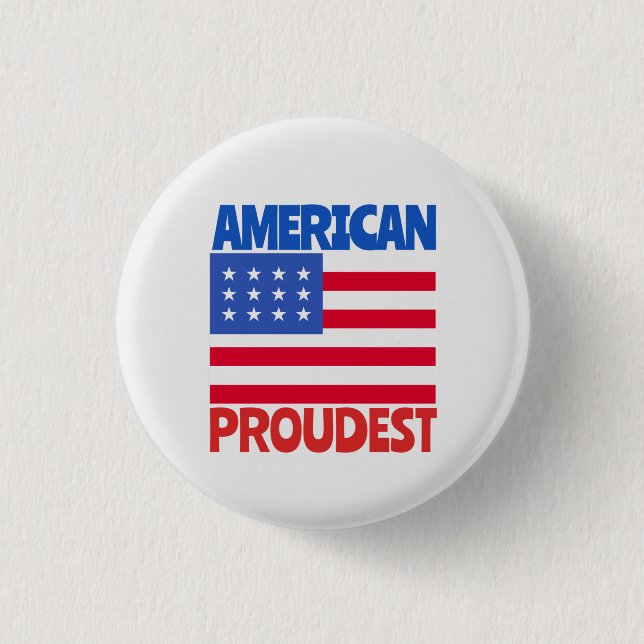 Amerikanische Flagge Button (Vorderseite)