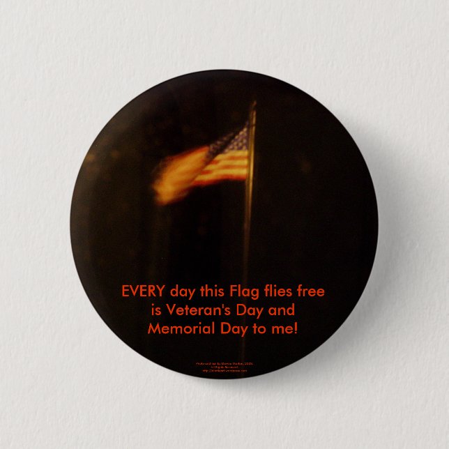 Amerikanische Flagge Button (Vorderseite)