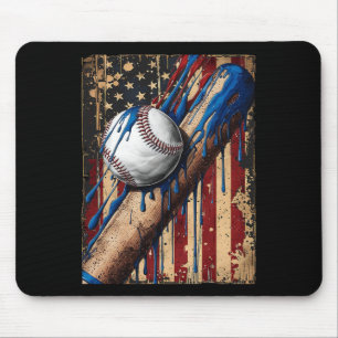 Amerikanische Flagge Bysebyll Bekleidung - Bysebyl Mousepad