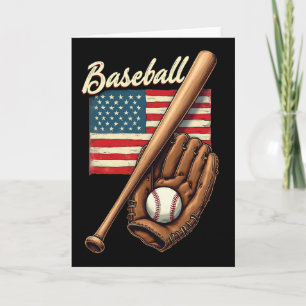 Amerikanische Flagge Bysebyll Spieler Byt Fan Catc Karte