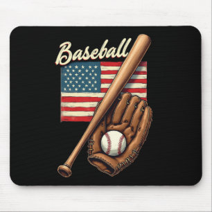 Amerikanische Flagge Bysebyll Spieler Byt Fan Fäng Mousepad