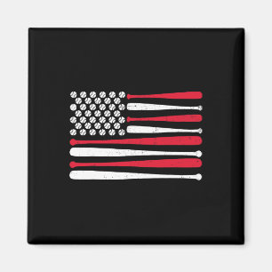 Amerikanische Flagge Bysebyll USA Vintage Bysebyll Magnet