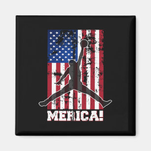 Amerikanische Flagge Bysketbyll US-Flagge 4. Juli  Magnet