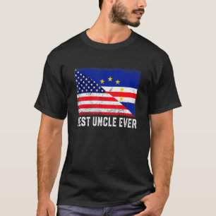 Amerikanische Flagge Cabo Verde Flag Best Uncle Ev T-Shirt