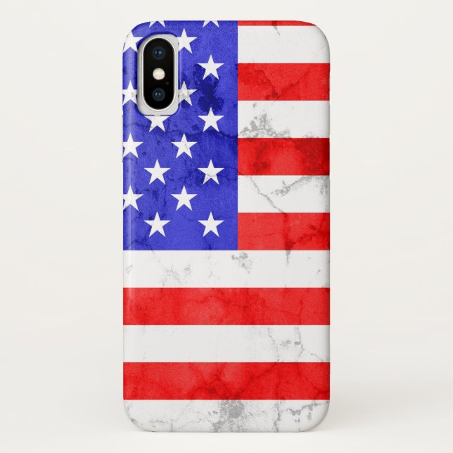 Amerikanische Flagge Case-Mate iPhone Hülle (Rückseite)