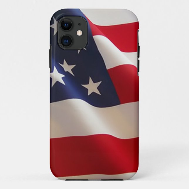 Amerikanische Flagge Case-Mate iPhone Hülle (Rückseite)