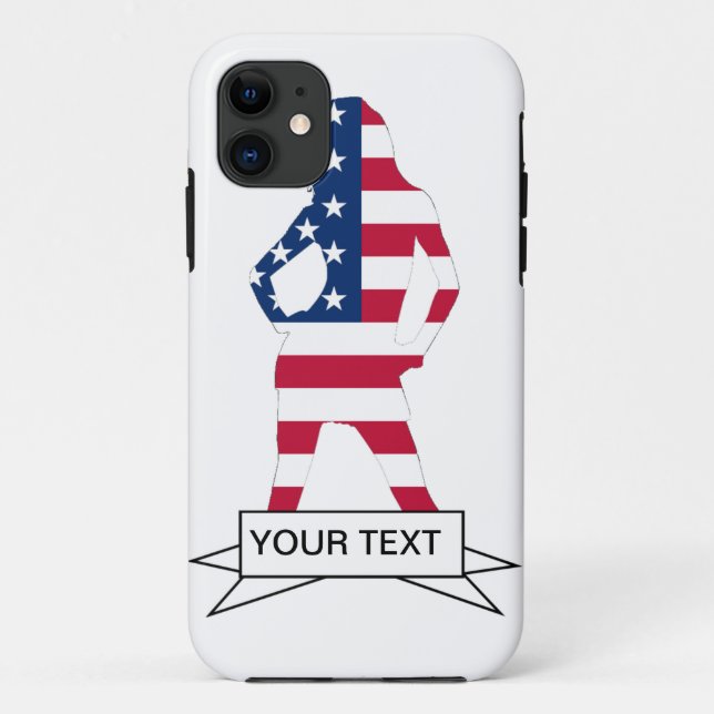 Amerikanische Flagge Case-Mate iPhone Hülle (Rückseite)
