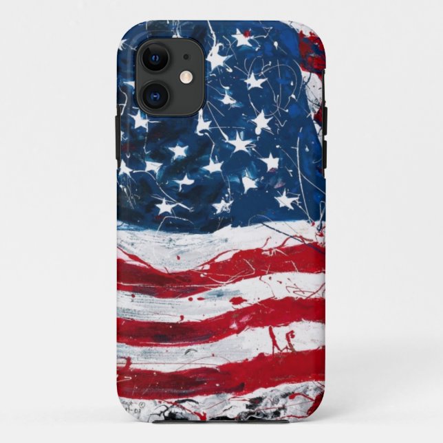 Amerikanische Flagge Case-Mate iPhone Hülle (Rückseite)
