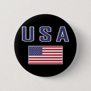 Amerikanische Flagge Cool Patriotische USA-Flaggen Button