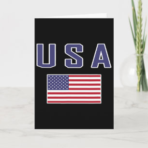 Amerikanische Flagge Cool Patriotische USA-Flaggen Karte