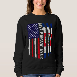 Amerikanische Flagge & Costa Rica Flag Beste Pepaw Sweatshirt