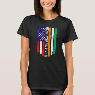 Amerikanische Flagge & Côte d'ivoire Flag Beste Po T-Shirt
