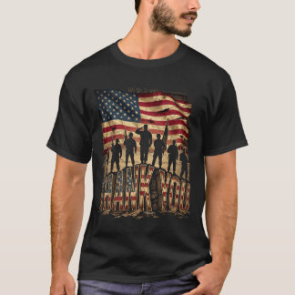 Amerikanische Flagge dank Veteranen stolz Veterane T-Shirt