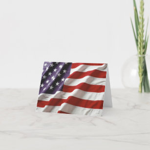 Amerikanische Flagge Dankeskarte