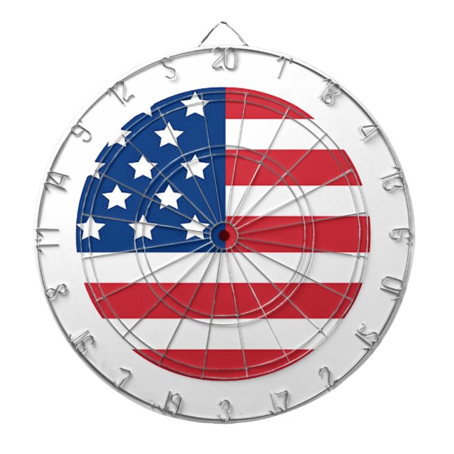 „Amerikanische Flagge“-Dart-Scheibe Dartscheibe (vorne)