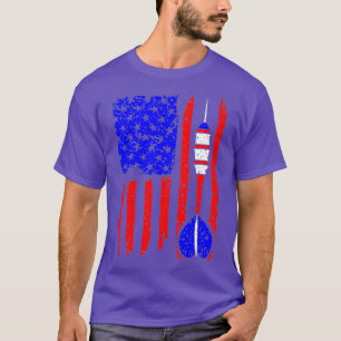 Amerikanische Flagge Darts Design Cooler Dart Spi T-Shirt