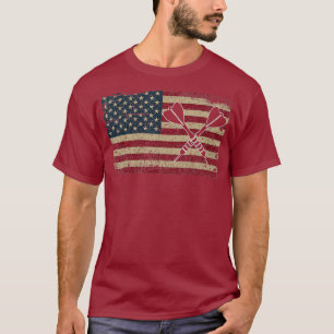 Amerikanische Flagge Darts I Stolz USA Dart Spiel T-Shirt