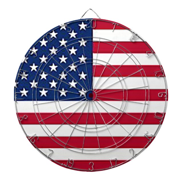 Amerikanische Flagge Dartscheibe (vorne)