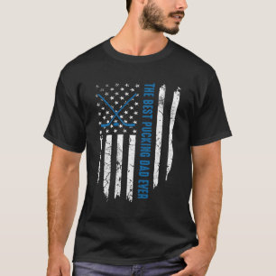 Amerikanische Flagge - der beste Pucking-Vater all T-Shirt