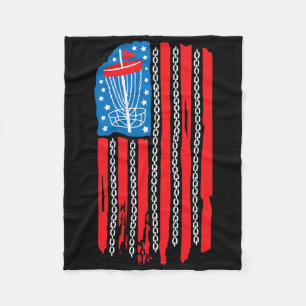 Amerikanische Flagge Disc Golf Bysket Kette 4. Jul Fleecedecke