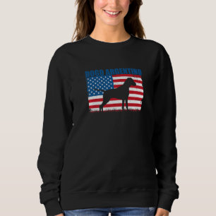 Amerikanische Flagge Dogo Argentino Premium Sweatshirt