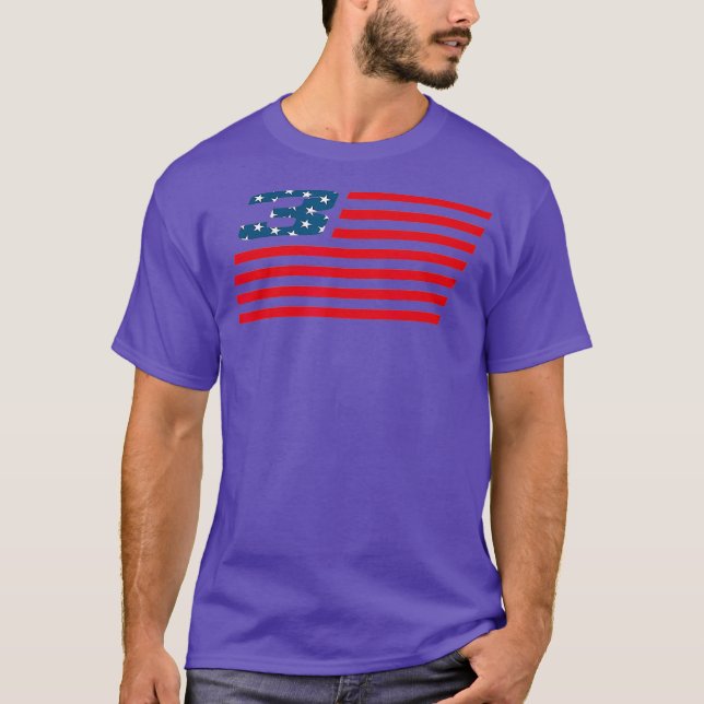 Amerikanische Flagge E3 Motocross Supercross T-Shirt (Vorderseite)