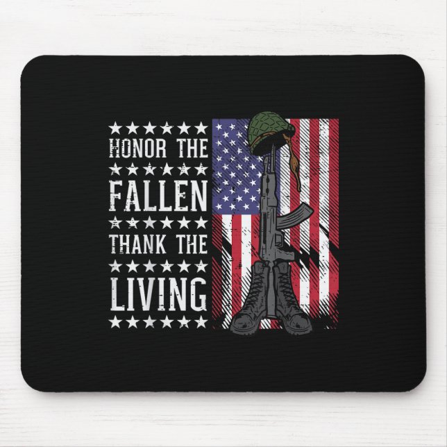 Amerikanische Flagge Ehre der gefallenen Mütter Mousepad (Vorne)