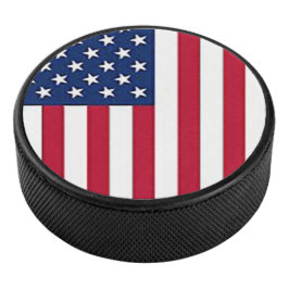 Amerikanische Flagge Eishockey Puck