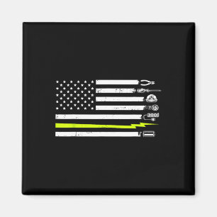 Amerikanische Flagge Elektriker Werkzeuge für Elek Magnet