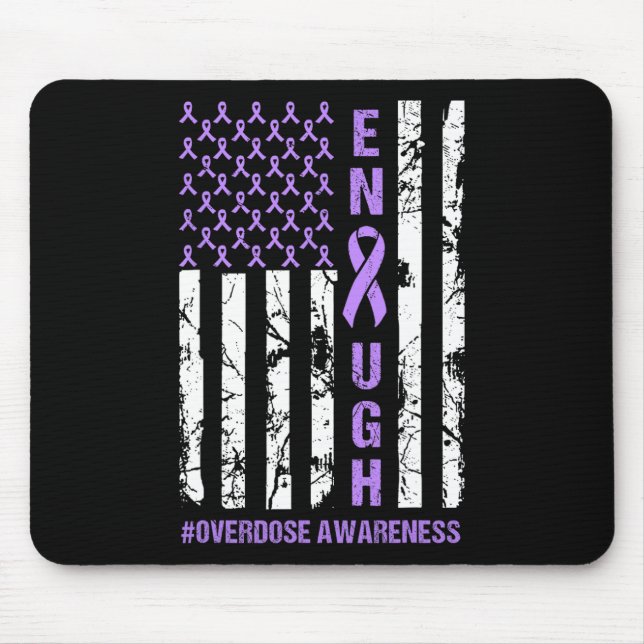 Amerikanische Flagge Endung Endoverdose Internatio Mousepad (Vorne)