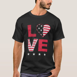 Amerikanische Flagge Er Rot Weiß Blau 4. Juli Top