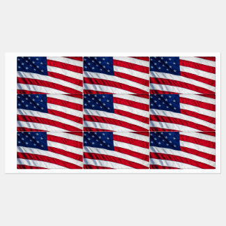 Amerikanische Flagge Etiketten