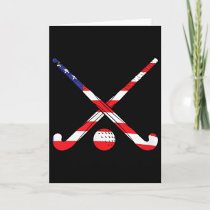 Amerikanische Flagge Feldhockey Patriot Usa Sport Karte