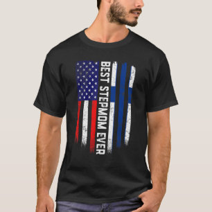 Amerikanische Flagge & Finnische Flagge Beste Step T-Shirt