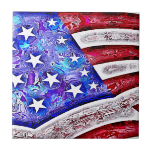 AMERIKANISCHE FLAGGE Fliese