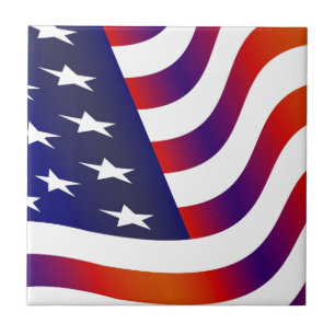 Amerikanische Flagge Fliese