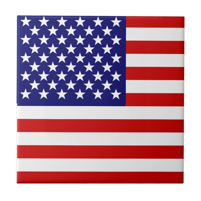 Amerikanische Flagge Fliese (Vorderseite)
