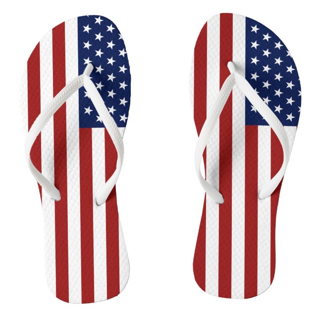 Amerikanische Flagge Flip Flops (Fußbett)