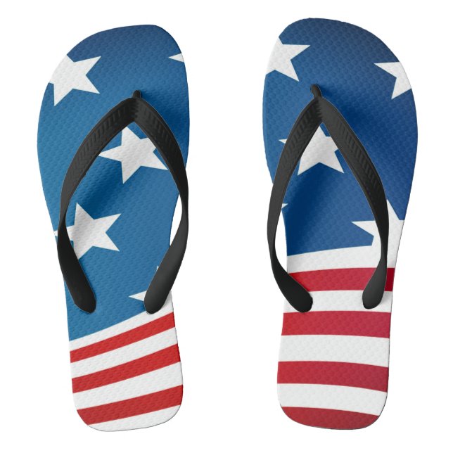 Amerikanische Flagge Flip Flops (Fußbett)